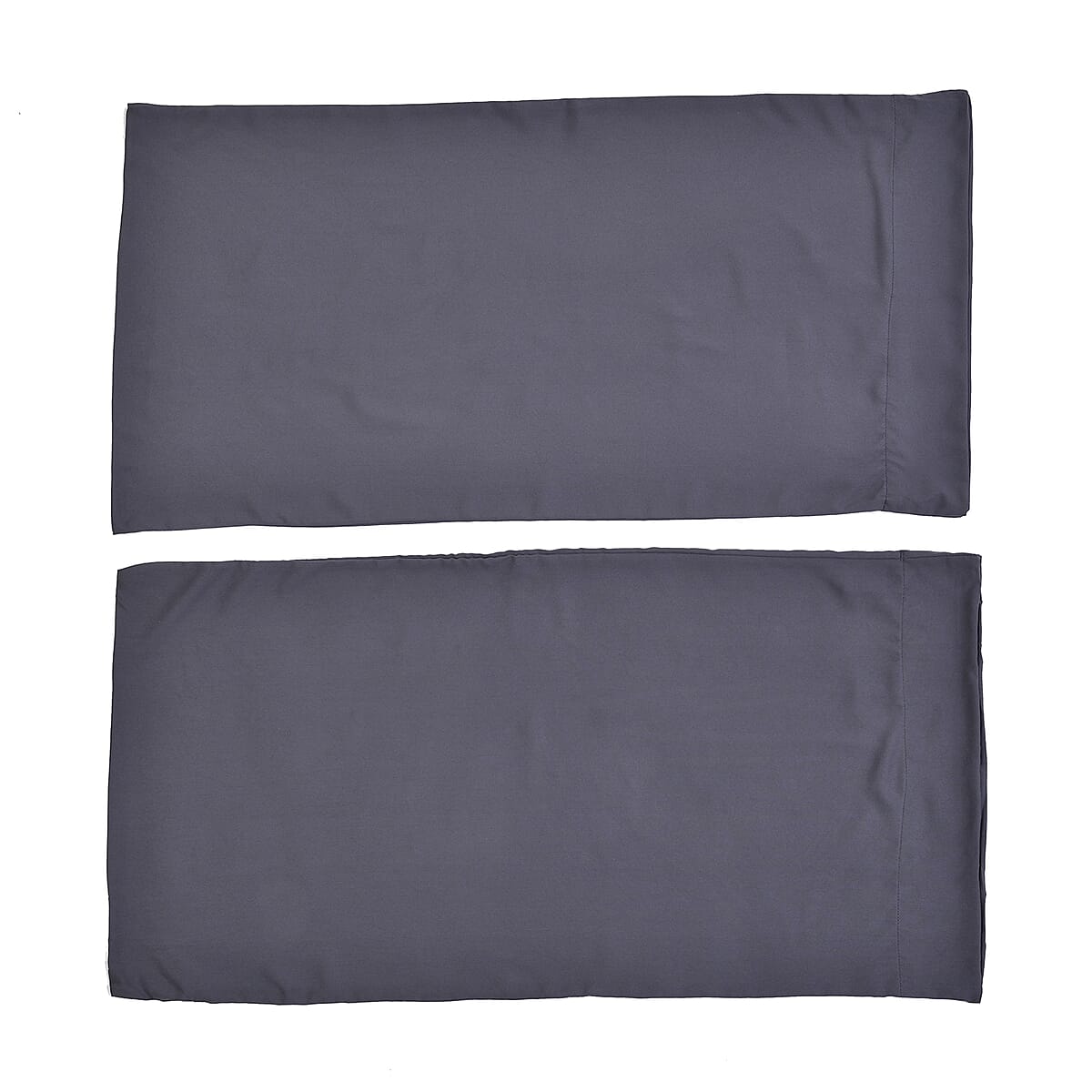 Homesmart Set of 2 Dark Gray Soft and Comfortable Copper Infused Pillowcase (King) image number 5