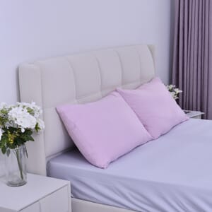 Homesmart Set of 2 Pink Soft and Comfortable Copper Infused Pillowcase (Queen)