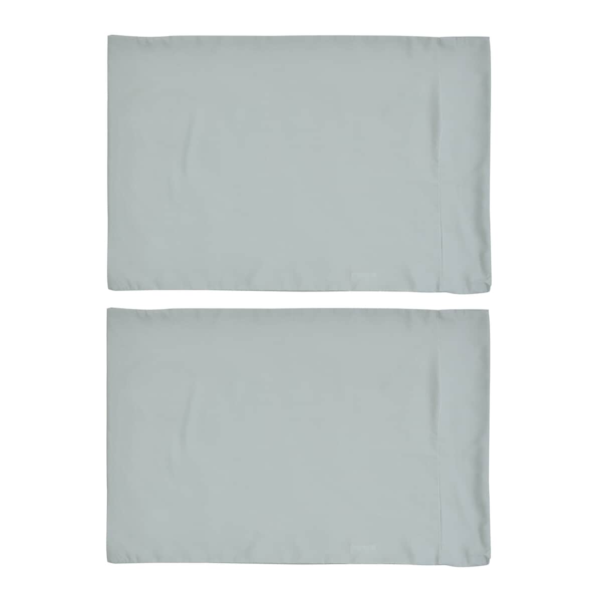 Homesmart Set of 2 Green Soft and Comfortable Copper Infused Pillowcase (Queen) image number 5