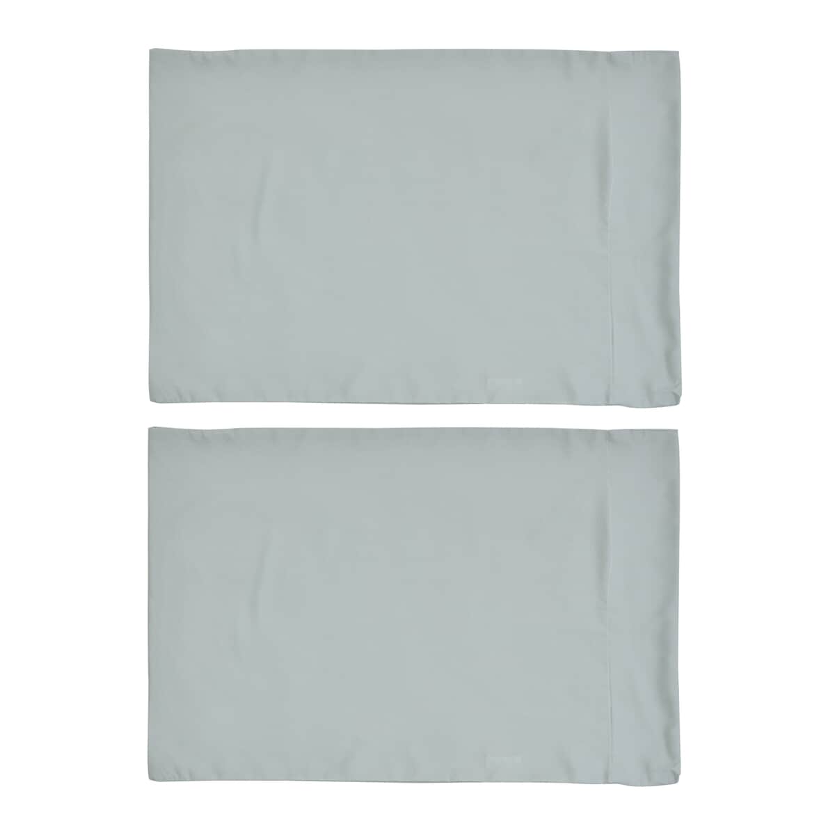 Homesmart Set of 2 Green Soft and Comfortable Copper Infused Pillowcase (King) image number 5