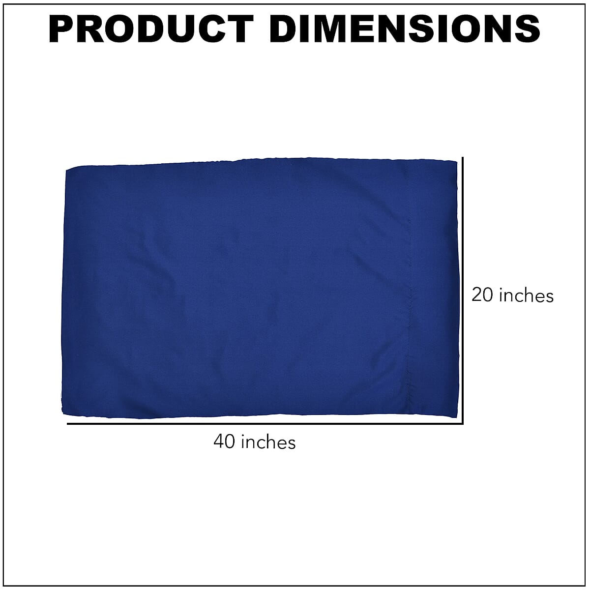 Homesmart Set of 2 Navy Blue Soft and Comfortable Copper Infused Pillowcase (King) image number 4