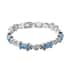 Magnetic By Design Blue Howlite Bracelet in Silvertone (7.50 In) 20.00 ctw image number 0
