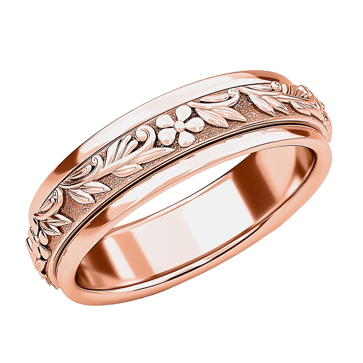 Vermeil Rose Gold Sterling Silver Ring 4.60 Grams image number 0