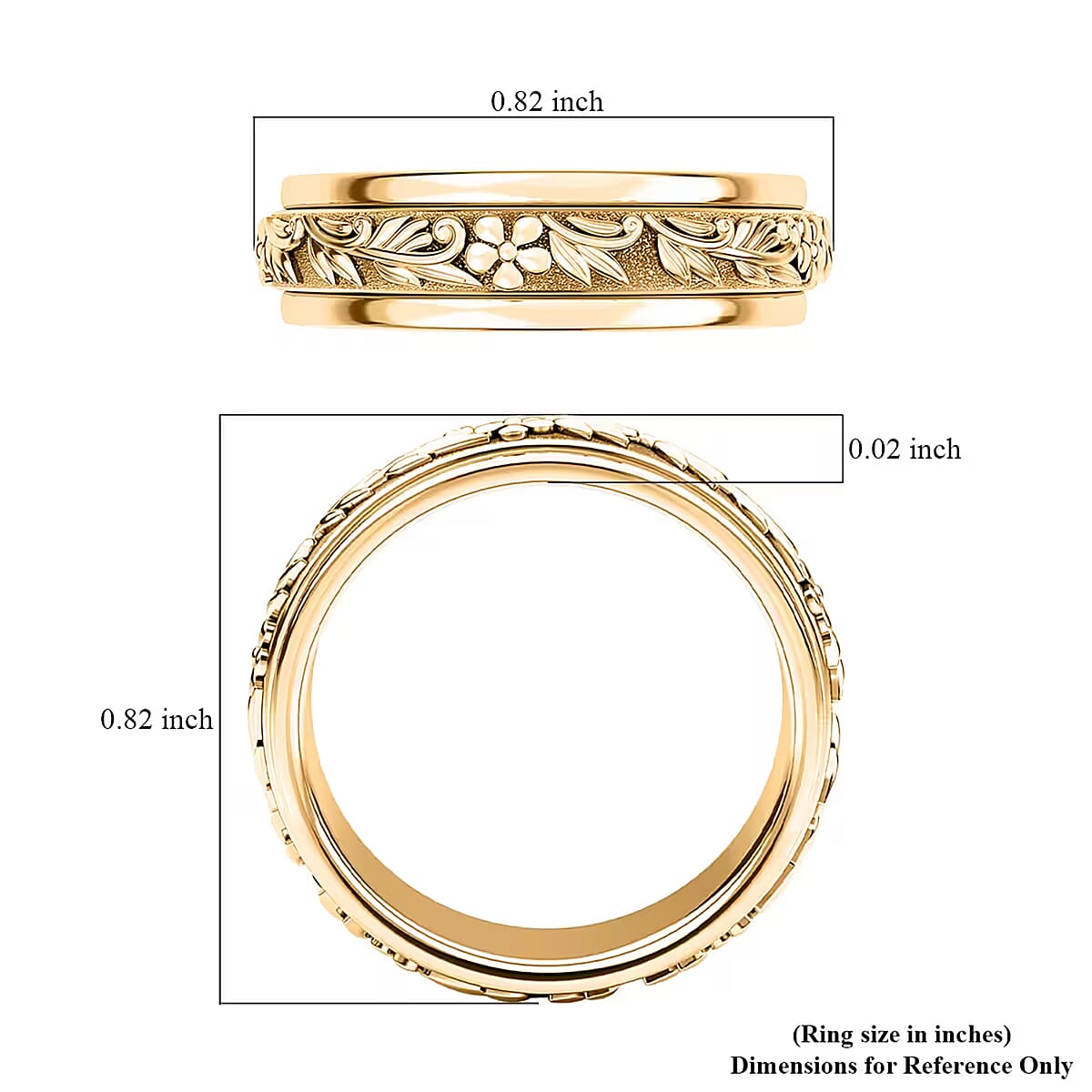 Vermeil YG Over Sterling Silver Ring 4.35 Grams image number 7