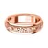 Vermeil Rose Gold Sterling Silver Flower Spinner Ring,Promise Rings For Women, Band Rings For Gifts, Rings For Anxiety (Size 7.0) image number 4