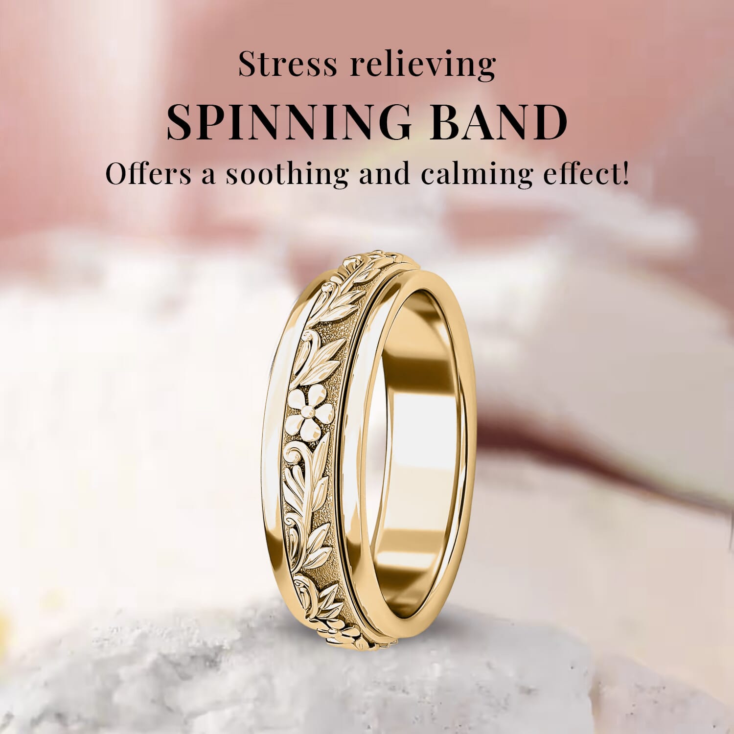 Gold store fidget ring