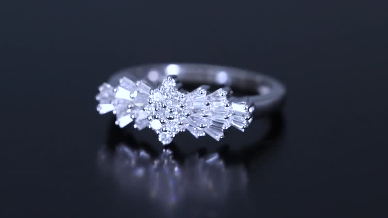RHAPSODY IGI Certified Diamond E-F VS Ring in 950 Platinum 5 Grams 0.50 ctw
