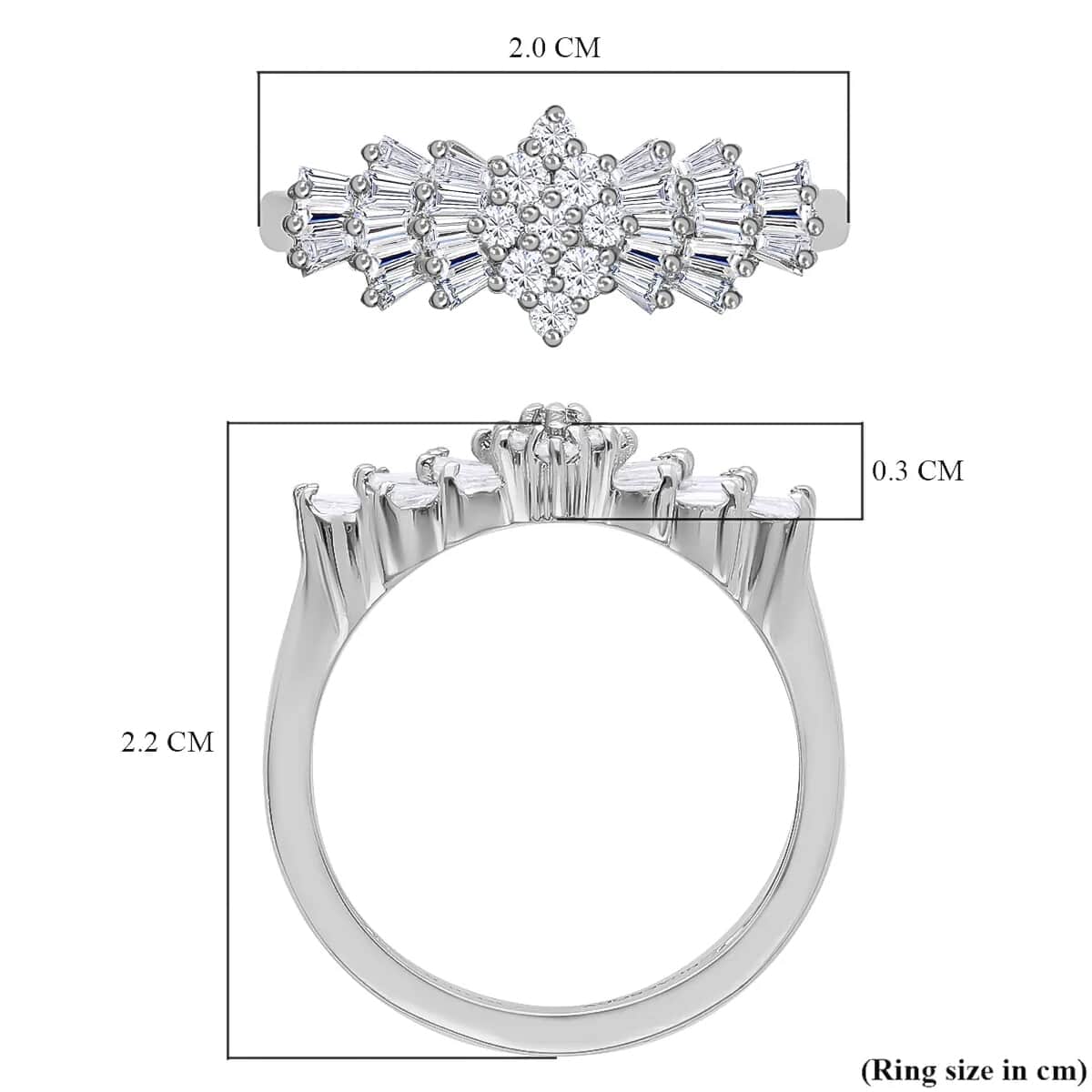 RHAPSODY IGI Certified Diamond E-F VS Ring in 950 Platinum 5 Grams 0.50 ctw image number 6