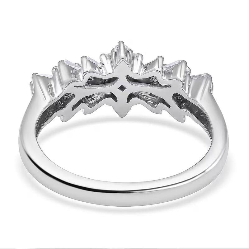 RHAPSODY IGI Certified Diamond E-F VS Ring in 950 Platinum 5 Grams 0.50 ctw