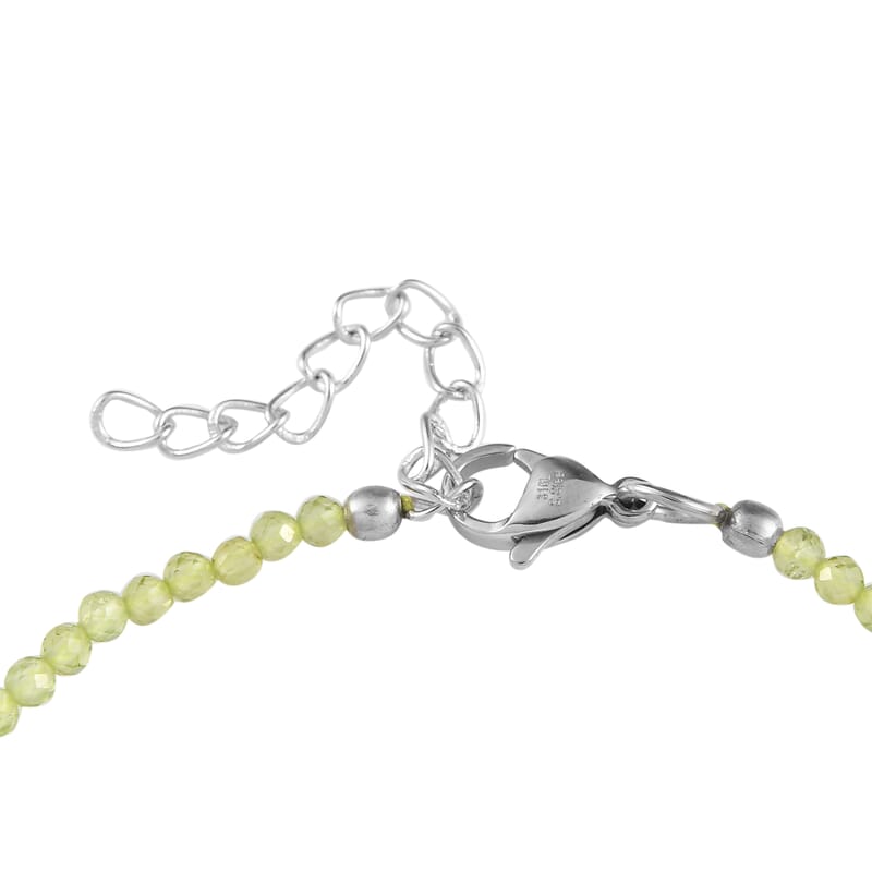 KARIS Peridot Bracelet in Platinum Bond (8.00 In) 11.00 ctw