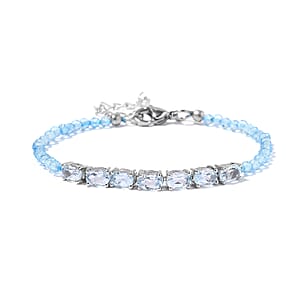 KARIS Sky Blue Topaz Bracelet in Platinum Bond (8.00 In) 11.75 ctw