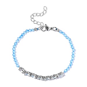 KARIS Sky Blue Topaz Bracelet in Platinum Bond (8.00 In) 11.75 ctw