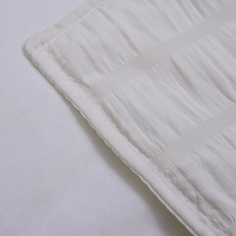 Homesmart Beige Striped Queen Size Microfiber Quilt With Set of Shams