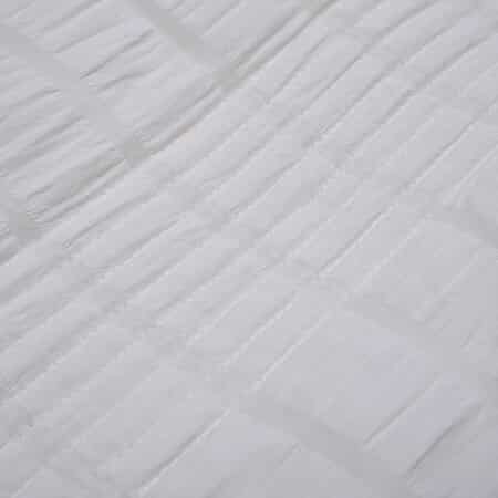 Homesmart Beige Striped King Size Microfiber Quilt With Set of Shams image number 3