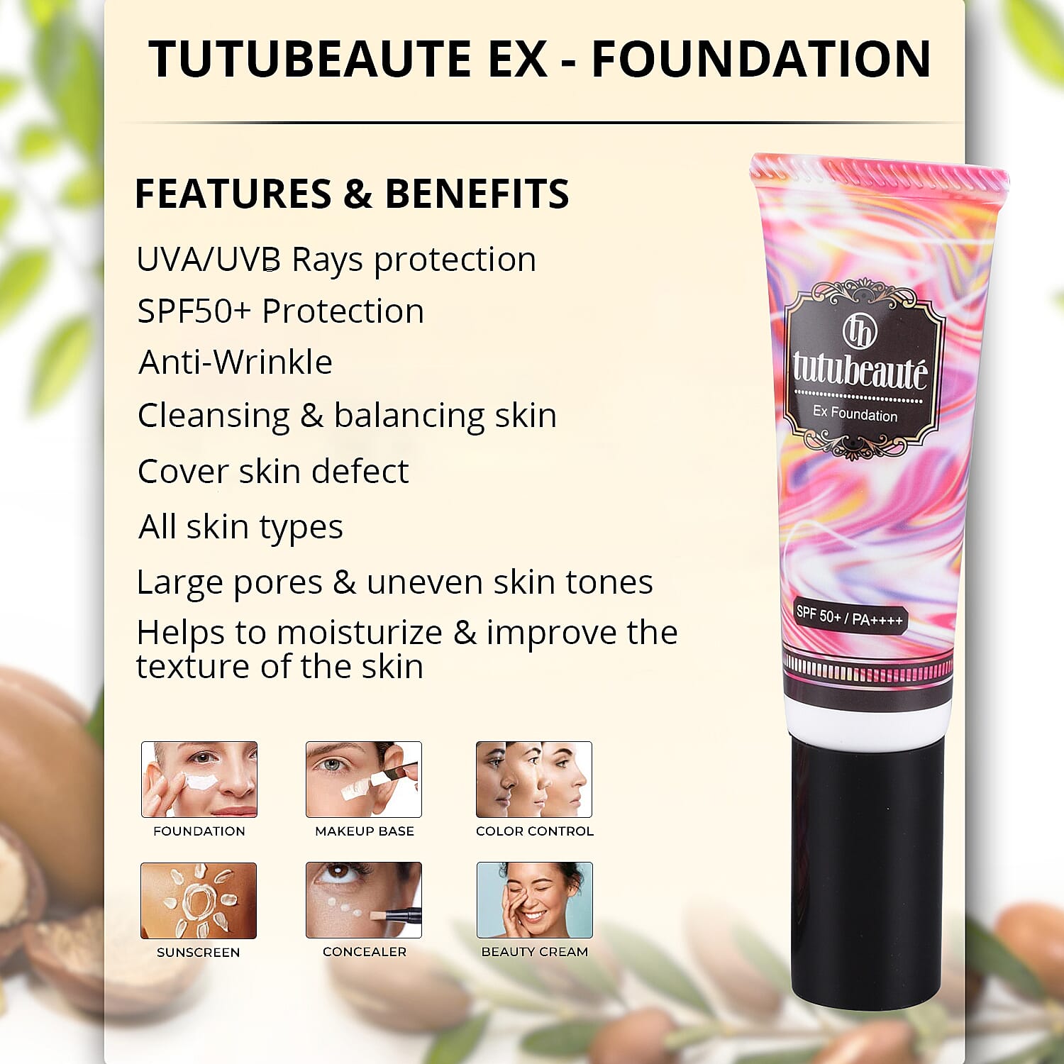 Tutubeaute Ex - Foundation 1.05 Oz