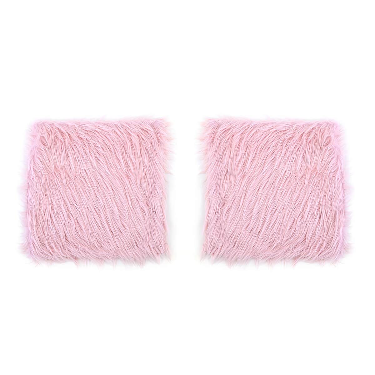 Homesmart Pink Set of 2 Faux Fur Cushion Cover image number 0