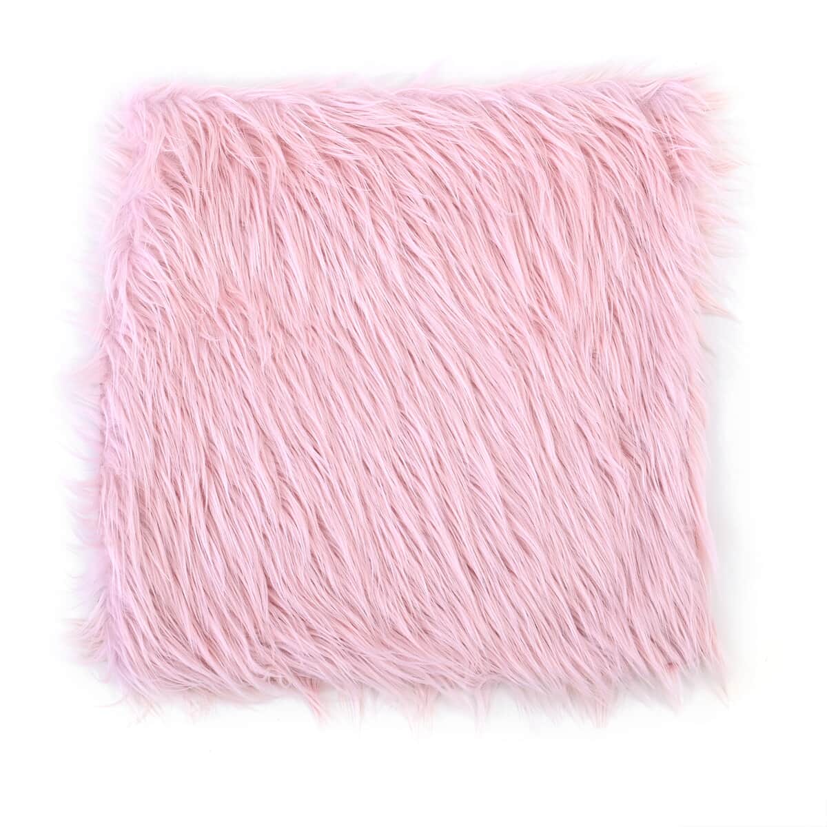 Homesmart Pink Set of 2 Faux Fur Cushion Cover image number 2