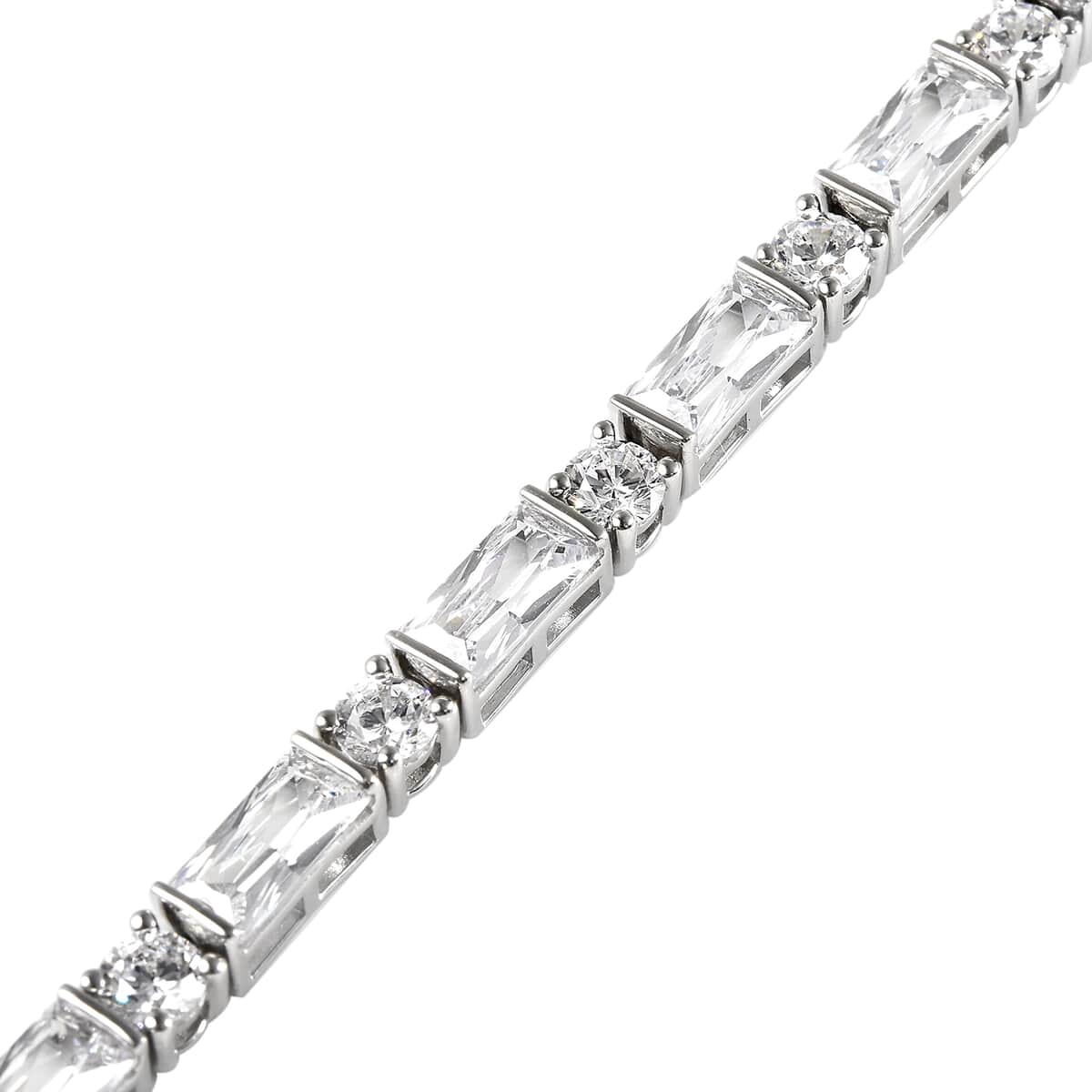 Lustro Stella Finest CZ Tennis Bracelet in Sterling Silver (7.25 In) 21.30 ctw image number 2