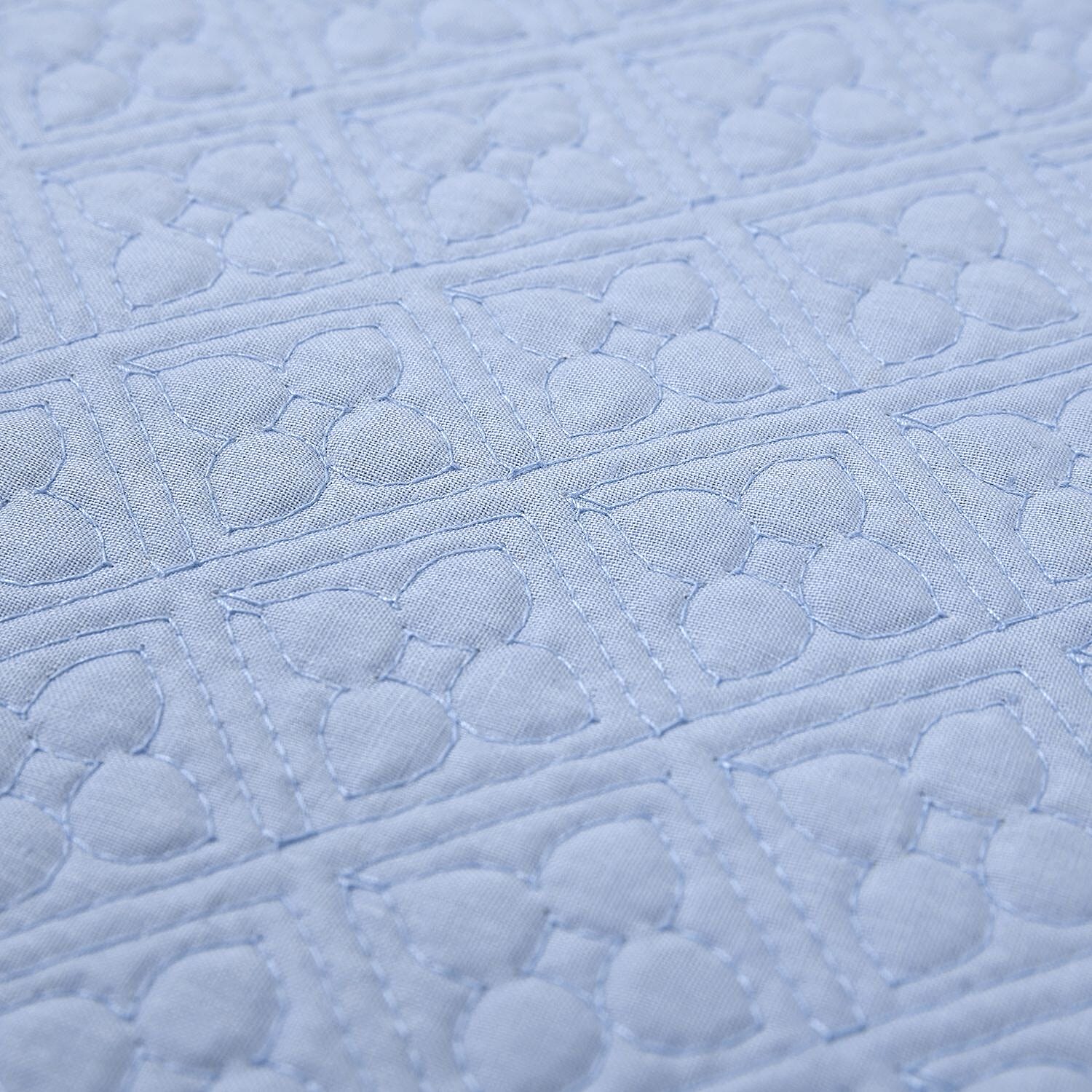 Homesmart Set of 6 Blue 100% Cotton Quilted Placement