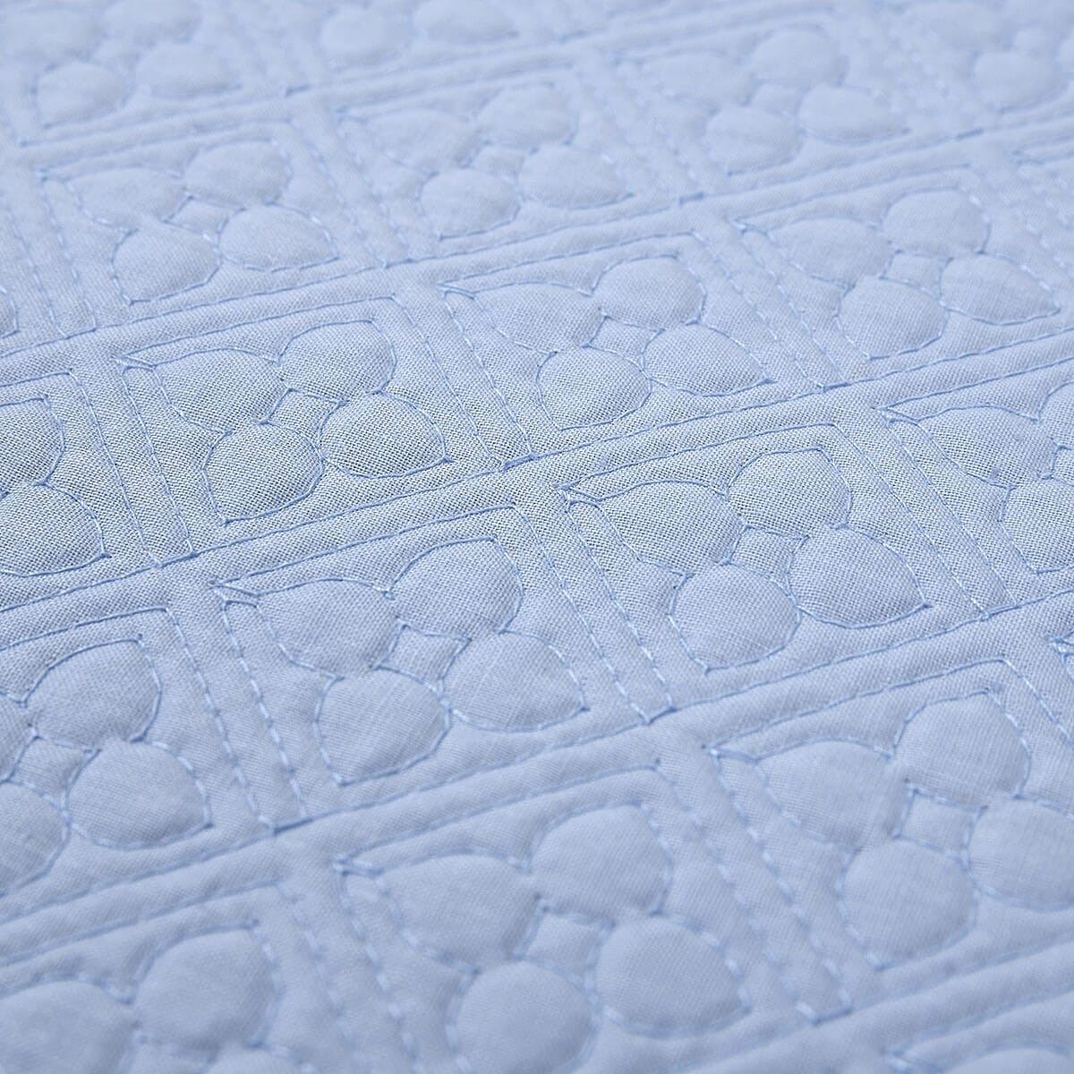 Homesmart Set of 6 Blue 100% Cotton Quilted Placement image number 5