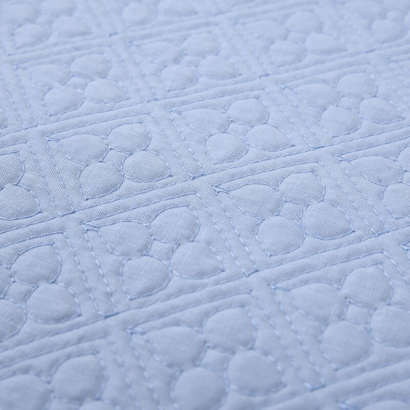 Homesmart Set of 6 Blue 100% Cotton Quilted Placement