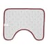 Homesmart Set of 2 Rose Red Rectangular and U Shape Anti-Skid Dots Gradient Plush Mat image number 5