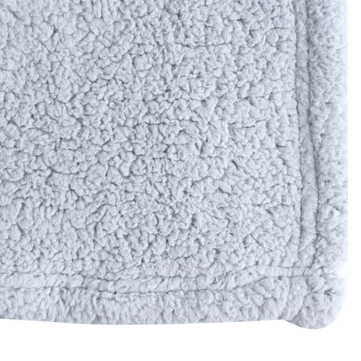 Homesmart Beige Solid Microfiber Sherpa Blanket | Soft Blanket | Bed Throws | Cozy Blanket | Throw Blanket image number 2
