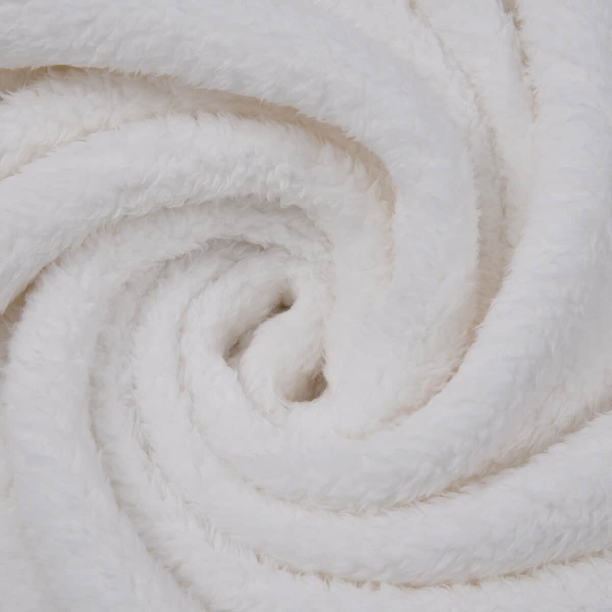 Homesmart Cream Microfiber Sherpa Blanket , Soft Blanket , Bed Throws , Cozy Blanket , Throw Blanket image number 3