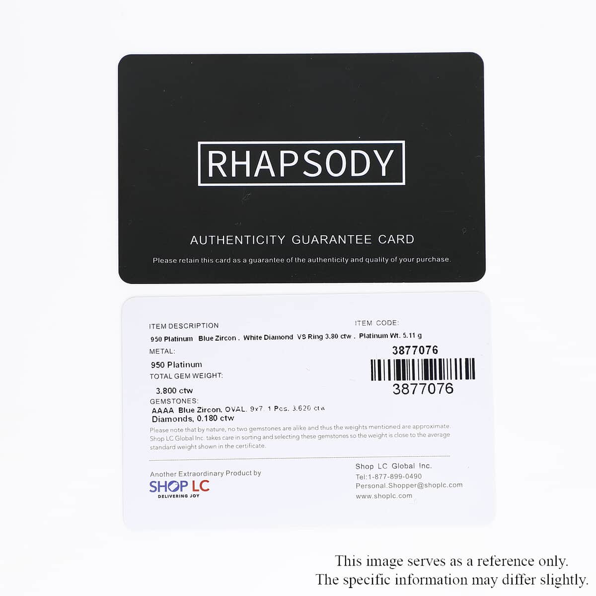 Rhapsody 950 Platinum AAAA Ratanakiri Blue Zircon and E-F VS Diamond Ring (Size 7.0) 5.10 Grams 3.75 ctw image number 7