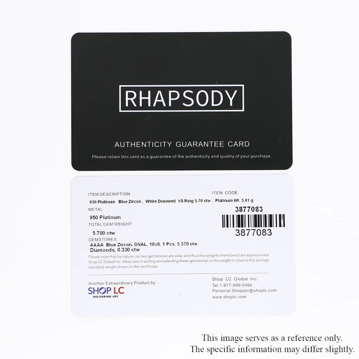 Rhapsody 950 Platinum AAAA Ratanakiri Blue Zircon and E-F VS Diamond Ring (Size 8.0) 5.80 Grams 5.70 ctw image number 7