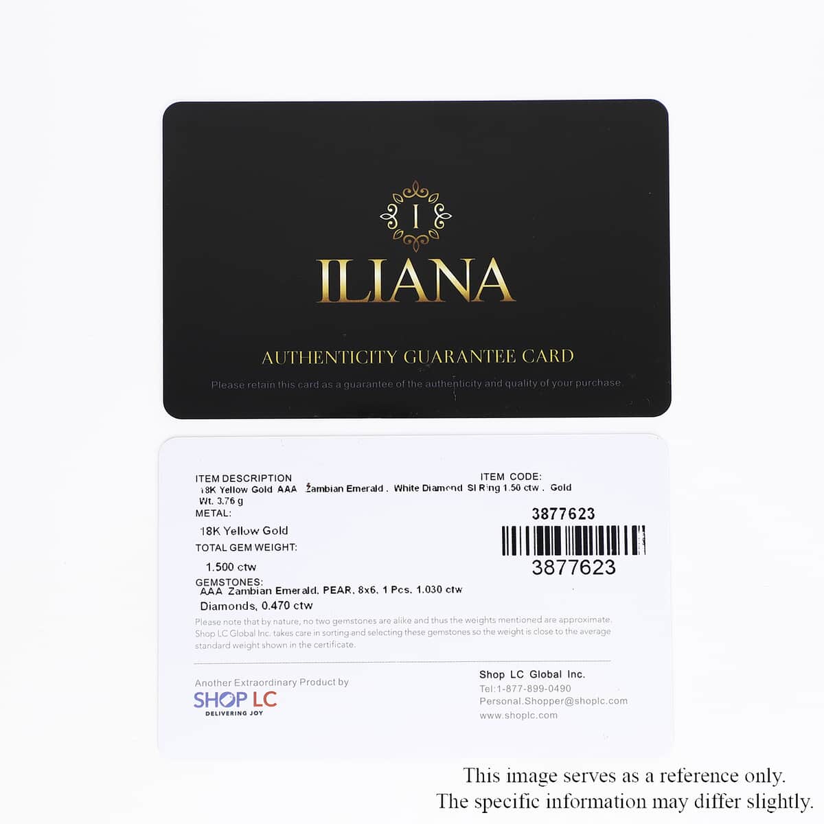 Iliana 18K Yellow Gold AAA Kagem Zambian Emerald and G-H SI Diamond Halo Ring (Size 6.0) 1.50 ctw image number 6