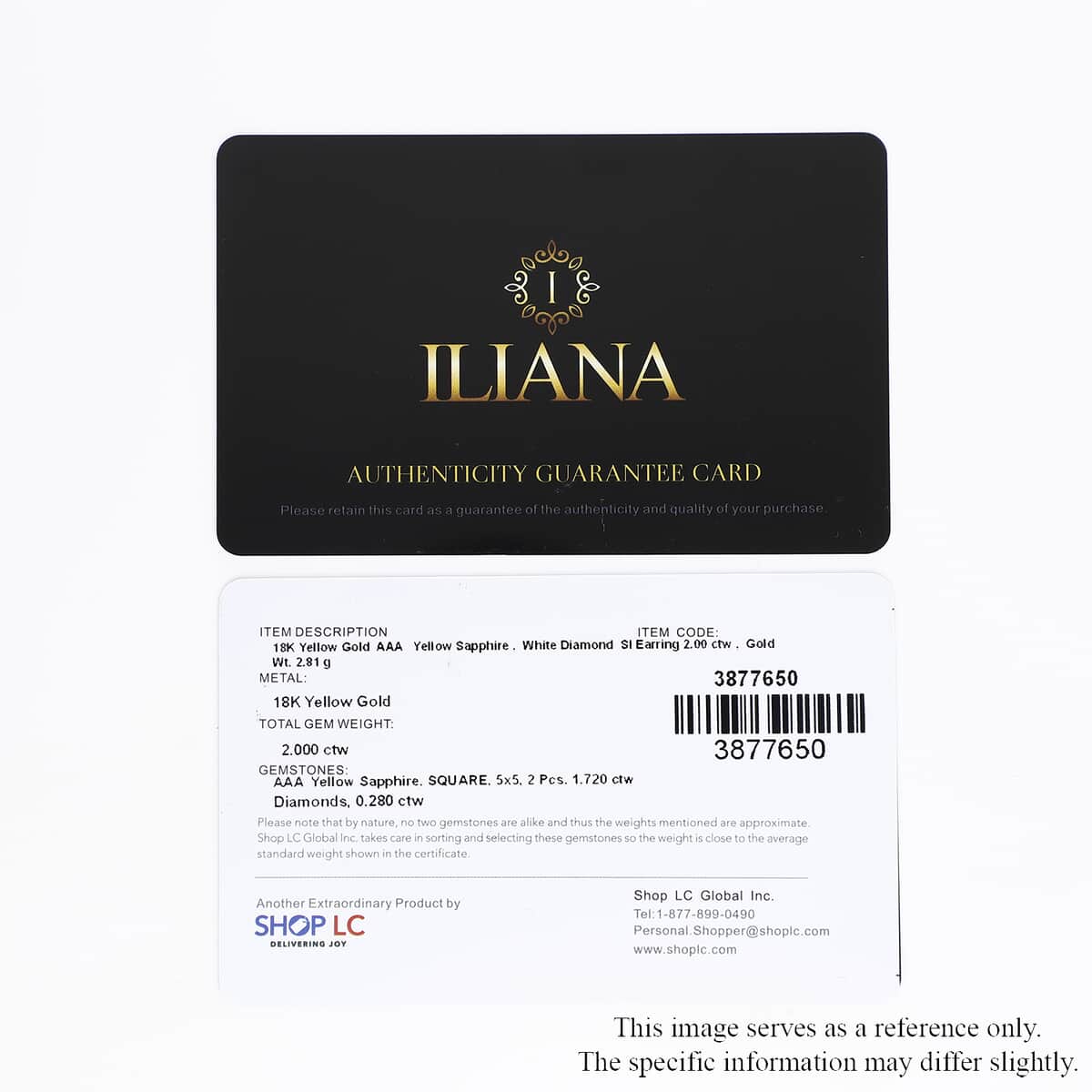 Iliana 18K Yellow Gold AAA Madagascar Yellow Sapphire and G-H SI Diamond Stud Earrings 2.80 Grams 2.00 ctw image number 4