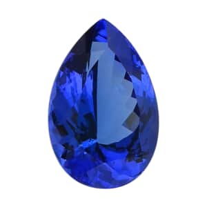 Certified and Appraised Flawless AAAA VIVID Tanzanite (Pear Size Size) 11.50 ctw