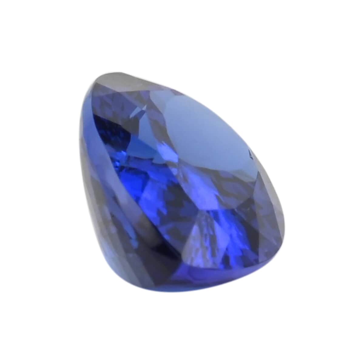 Certified and Appraised Flawless AAAA VIVID Tanzanite (Pear Size Size) 11.50 ctw image number 1