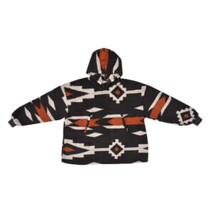 Homesmart Black Tribal Pattern Long Sleeve Sweatshirt with Hood