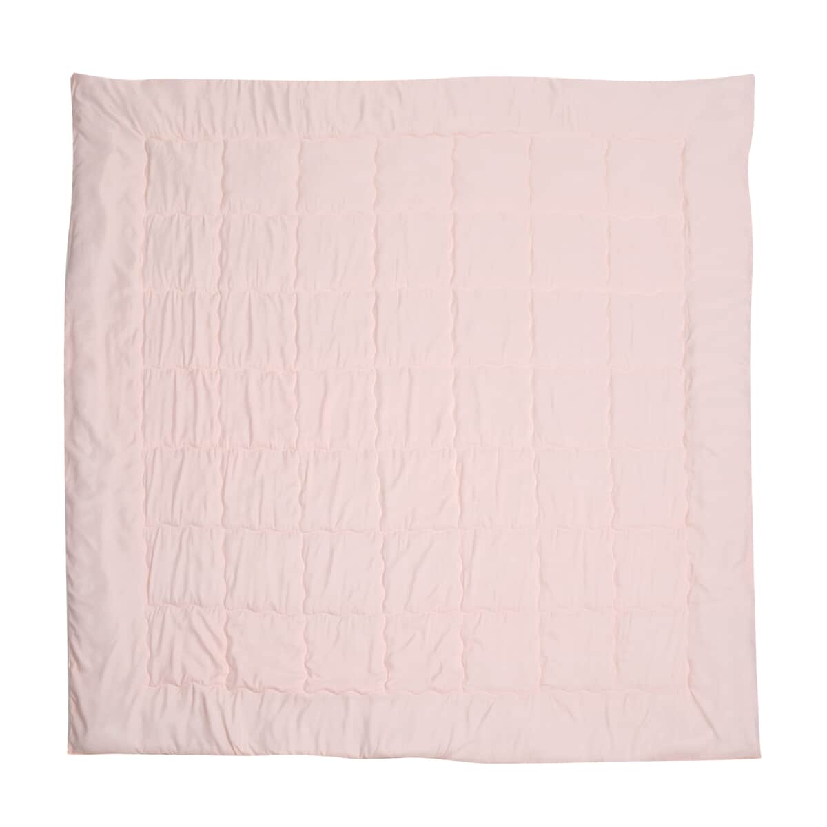 Homesmart Pink Quilted Pattern Microfiber Comforter and 2pcs Pillow Cover - Queen image number 4