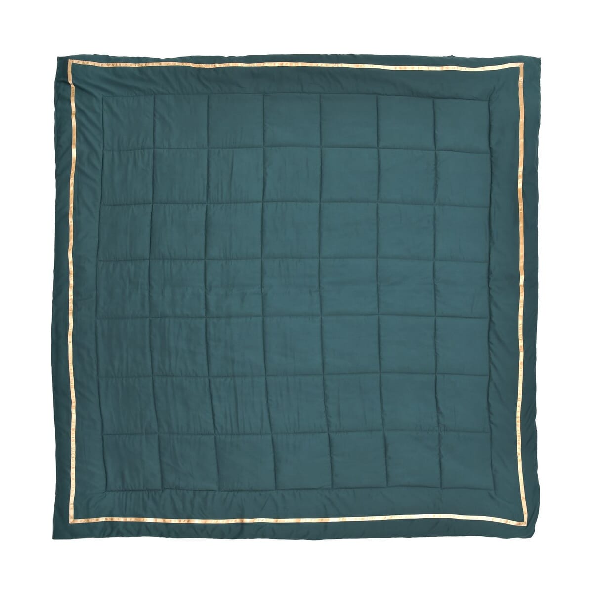 Homesmart Green Quilted Pattern Microfiber 3pcs Comforter Set - Queen image number 4