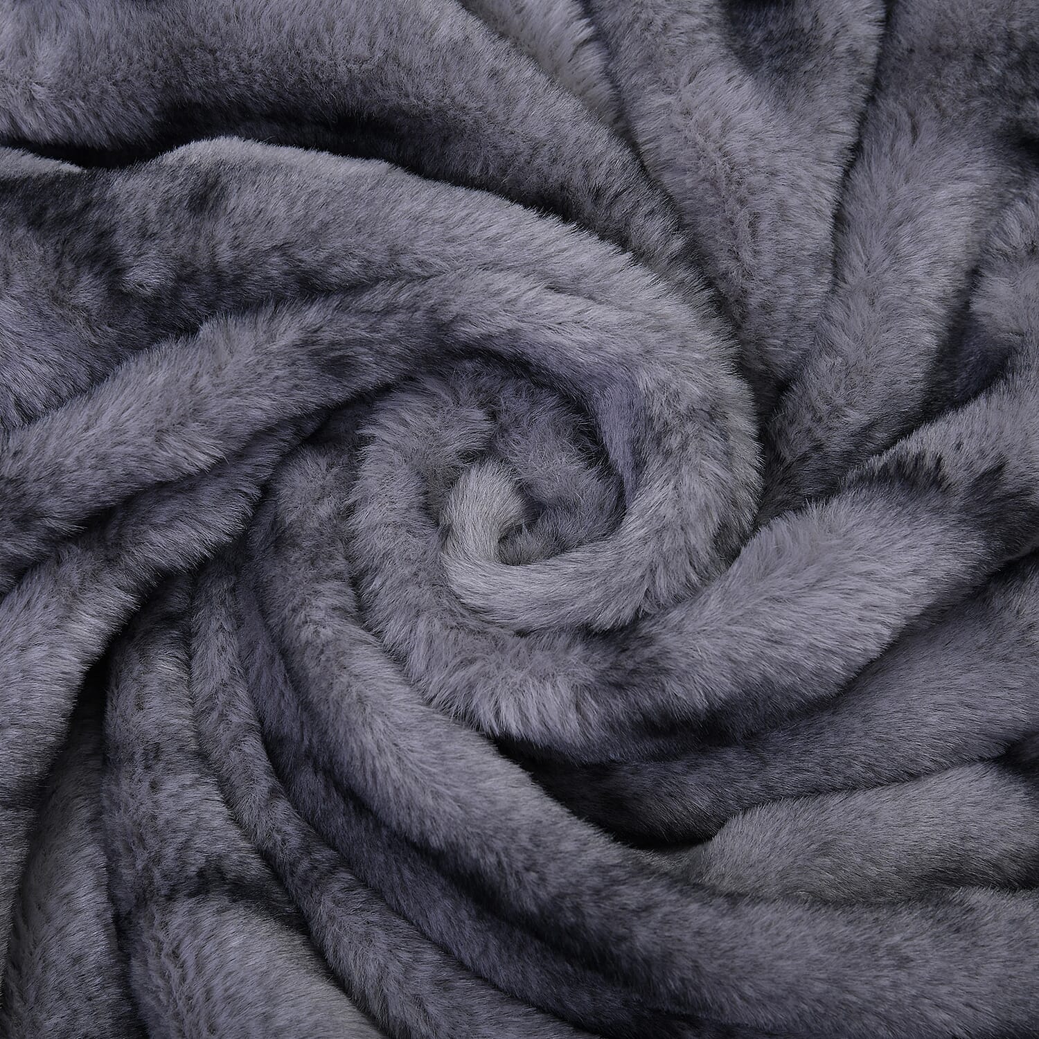 Homesmart Black and White Cozy Faux Fur Sherpa Blanket