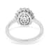 Lustro Stella Finest CZ Halo Ring in Sterling Silver (Size 7.0) 4.65 ctw image number 4