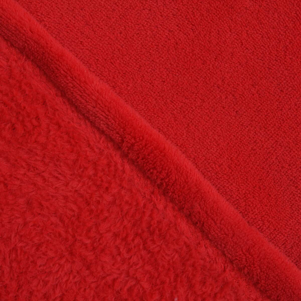 Solid color Coral fleece blanket,200gsm image number 2