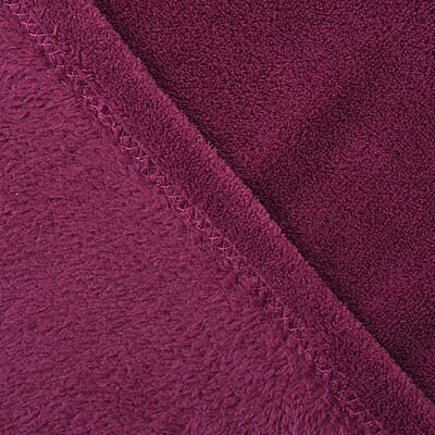 Homesmart Magenta Solid Super Soft and Warm Coral Fleece Blanket