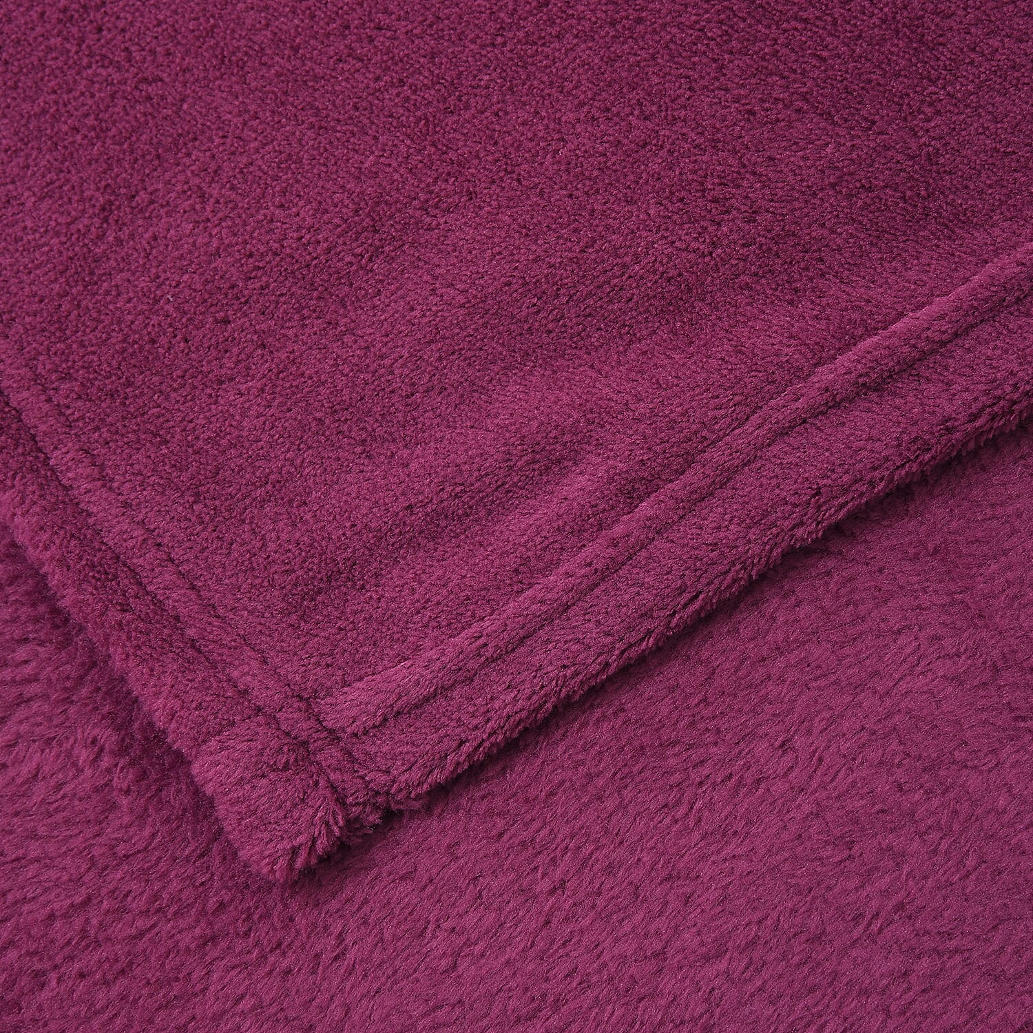 Homesmart Magenta Solid Super Soft and Warm Coral Fleece Blanket