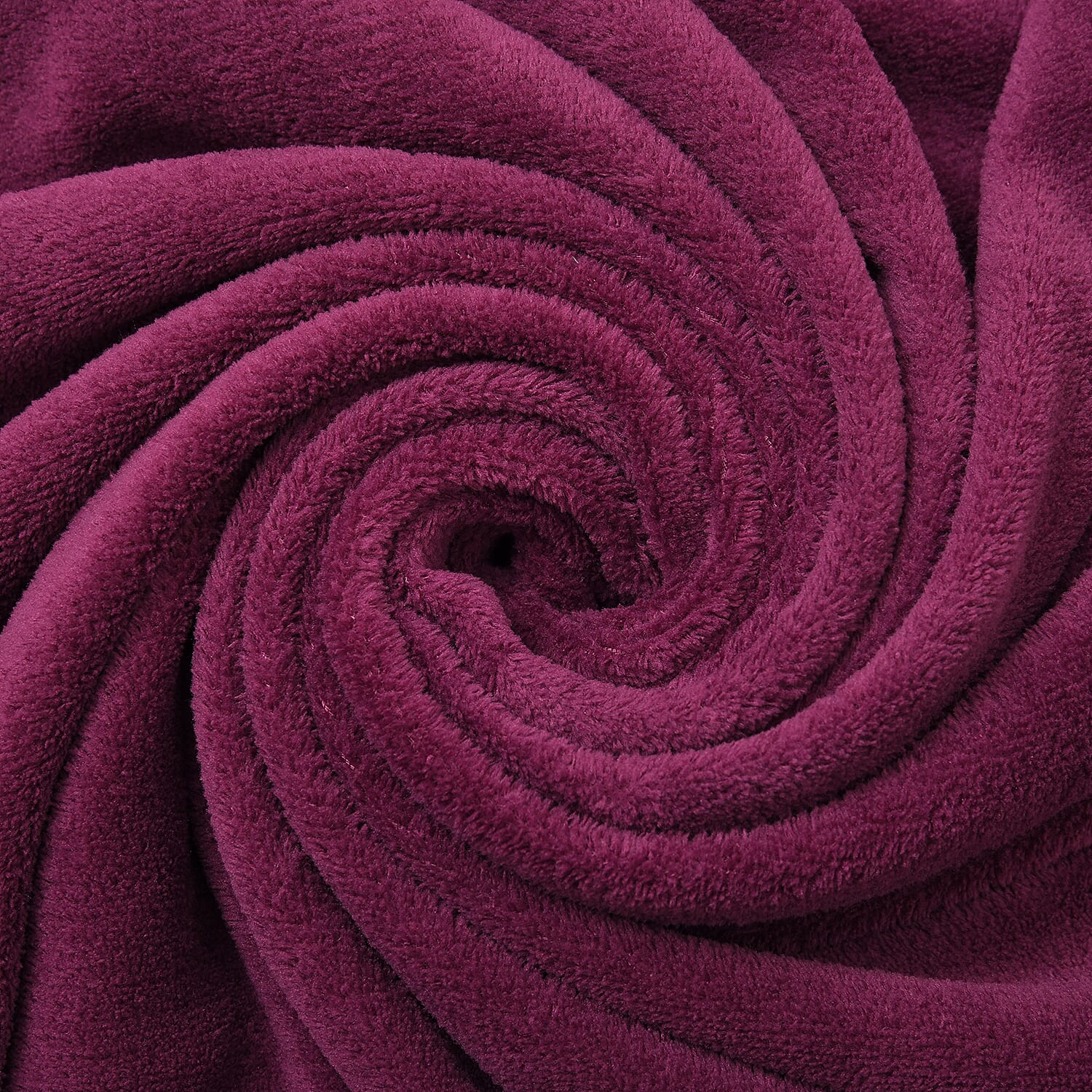 Homesmart Magenta Solid Super Soft and Warm Coral Fleece Blanket
