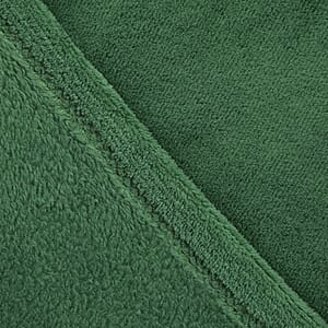 Homesmart Green Solid Super Soft and Warm Coral Fleece Blanket