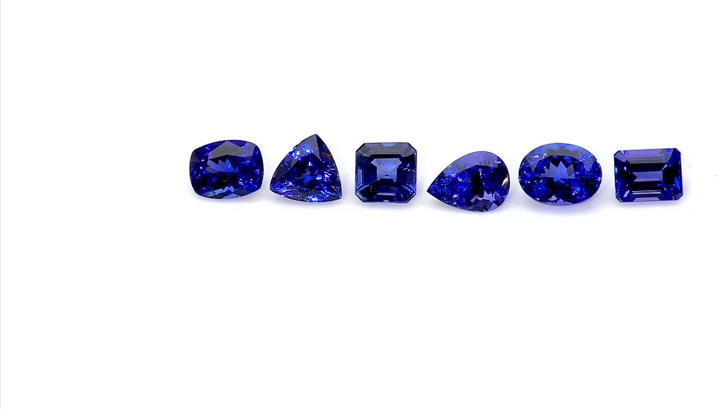Certified 3.00 ctw Cushion Vivid Tanzanite Loose Gemstone  – AAAA Grade, Free Size