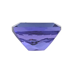 Certified 3.00 ctw Cushion Vivid Tanzanite Loose Gemstone  &ndash; AAAA Grade, Free Size