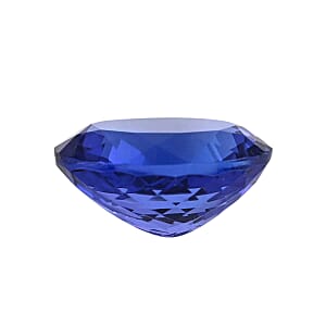Certified 3.00 ctw Oval Tanzanite Loose Gemstone &ndash; AAAA Grade, Free Size