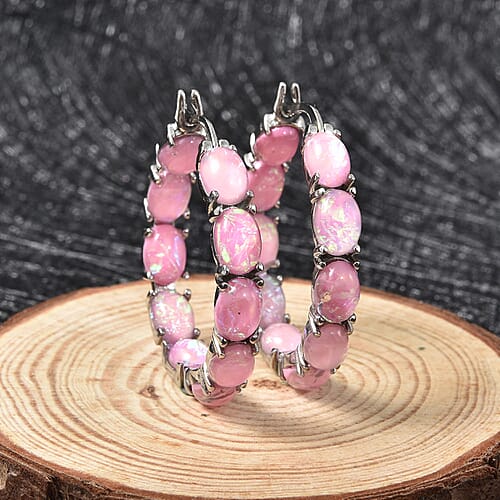 Lab Created Pink Opal - Product card gallery slide 2 (10176486801721)