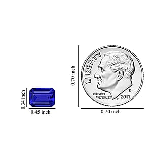 Certified 6.00 ctw Octagon Tanzanite Loose Gemstone &ndash; Flawless, AAAA Grade, Free Size