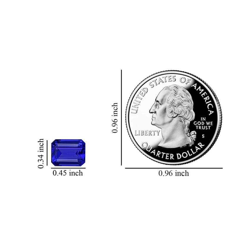 Certified and Appraised AAAA Tanzanite (Oct Free Size) 6.00 ctw